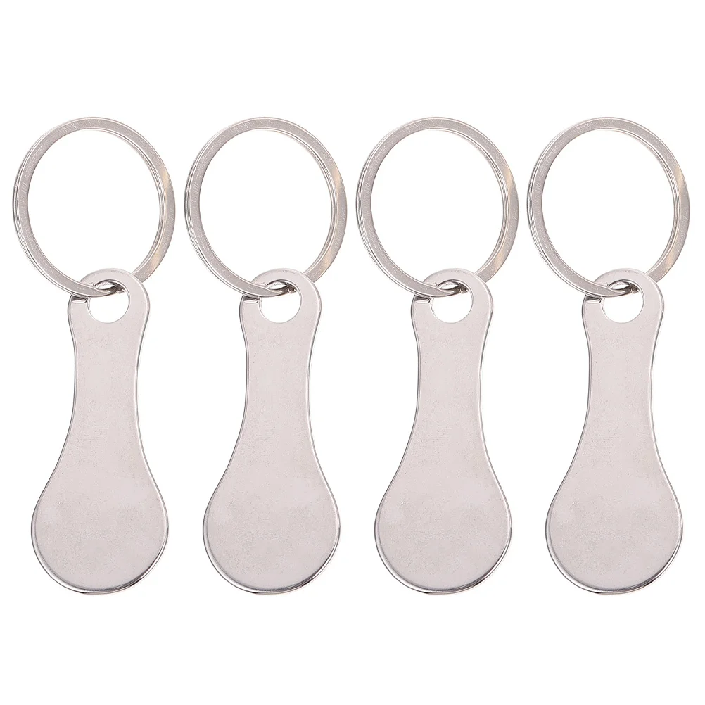 

Cart Shopping Trolley Token Keykeychain Tokens Quarter Holder Grocery Keyring Ring Supermarket Metal Compact Rings