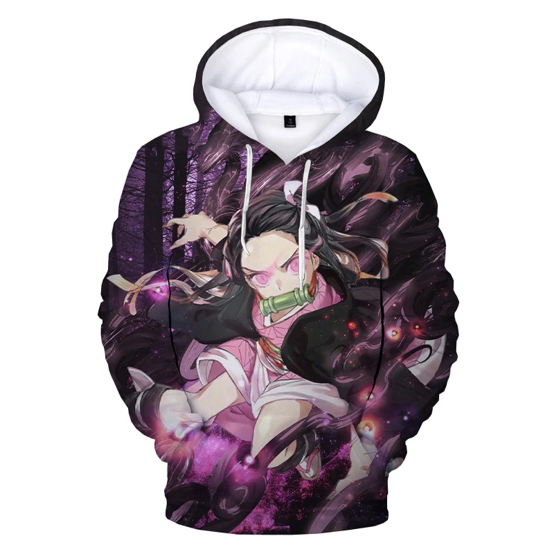 

ANIME Demon Slayer Kamado Nezuko Cosplay Costumes 3D Print Hoodies Men Women Pullover for Spring Autumn Hoodie S.weatshirts