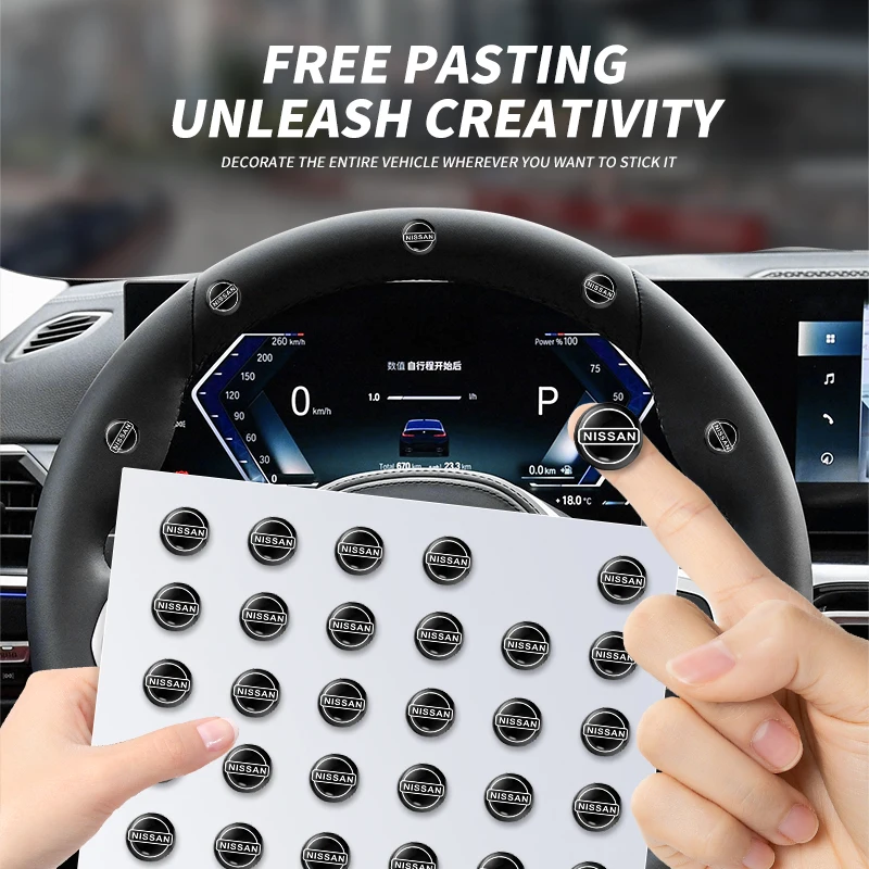 Модные 3D эпоксидные наклейки на автомобиль rotunавто маленькие Висячие для Nissan Nismo