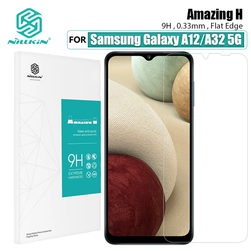 

Nillkin 9H Tempered glass for Samsung Galaxy A12 / A32 5G Screen Protectors H 0.33MM Anti-glare Explosion-Proof Protective