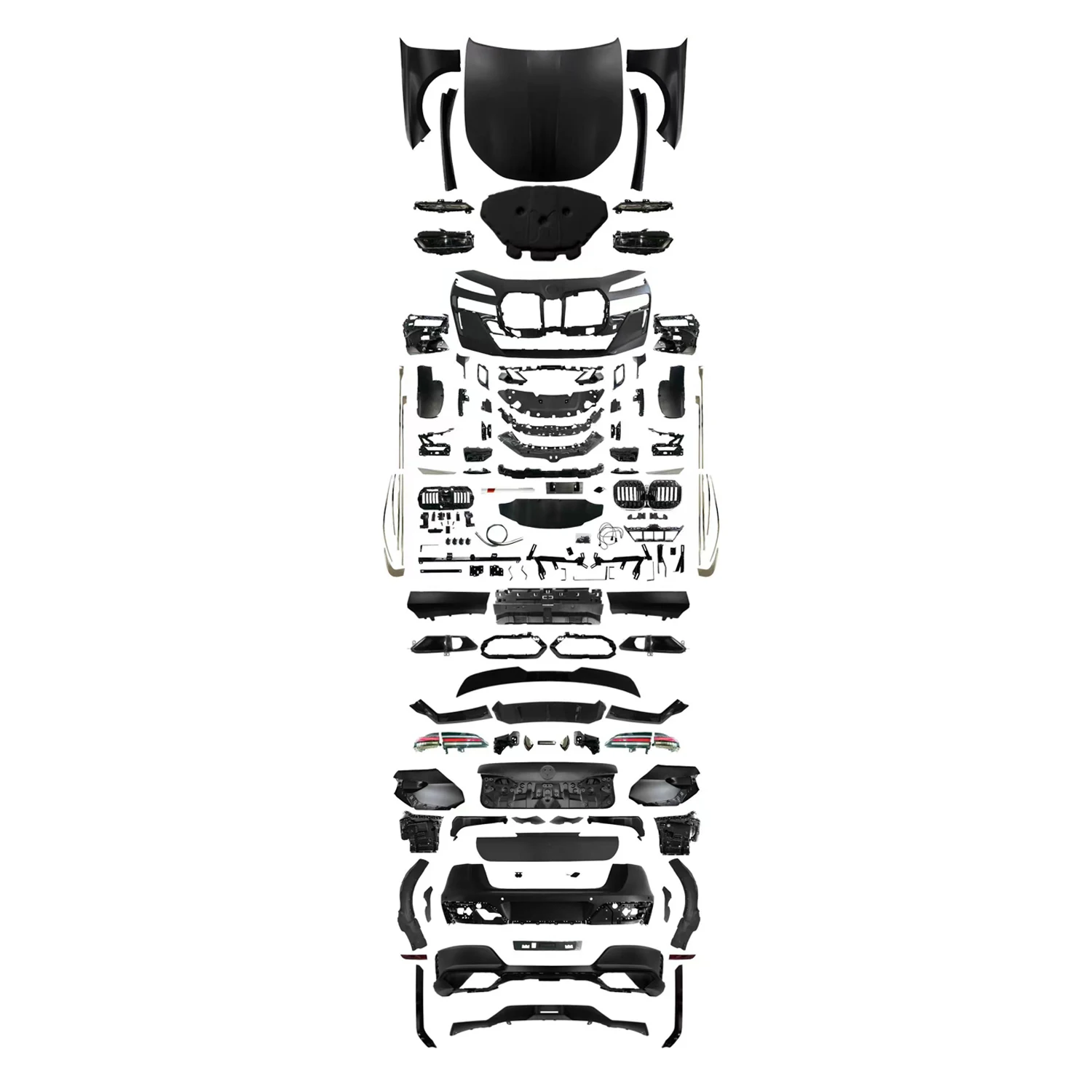 Facelift для BMW 7 Serirs G70 2009-2015 Обновление 2023+ 760 Li M Sport Bodykit Передний и задний