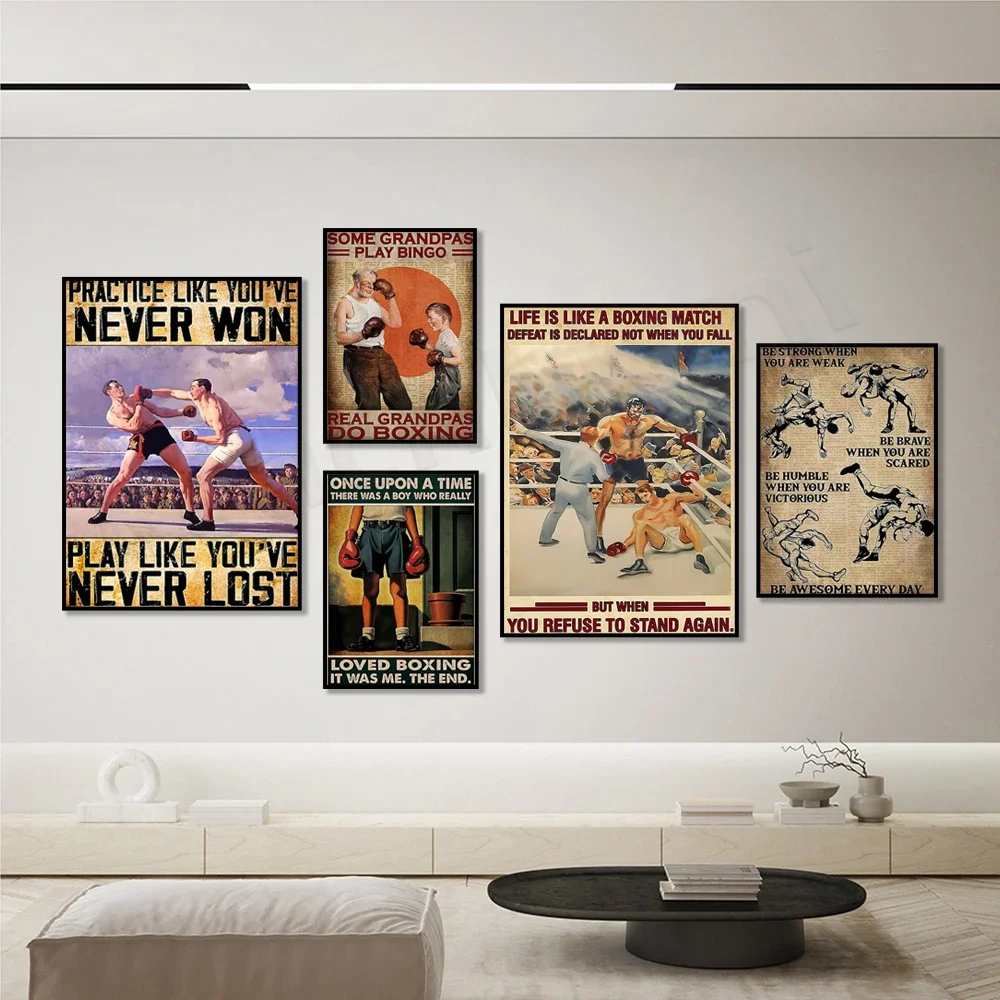 Wrestling - Be Awesome Every Day be Brave humble awesome плакат подарки для бокса жизнь такая как по боксу