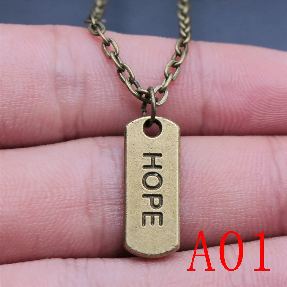 Подвески с бронзовой пластиной для ювелирных изделий Женская цепочка на шею