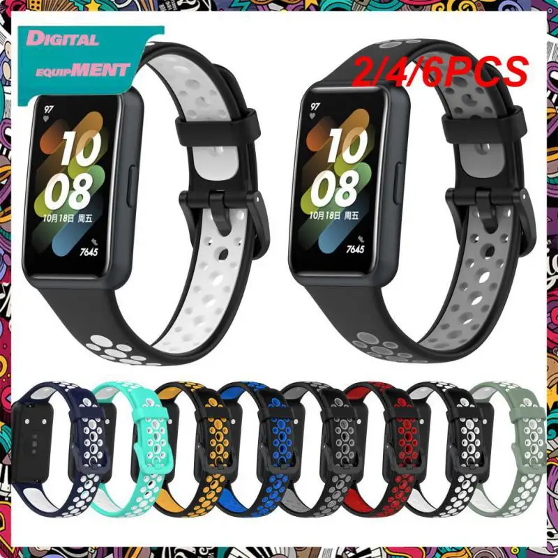 

2/4/6PCS Watch Strap For Huawei Band 7 For Huawei Watch Band 7 Multi-color Correa Bracelet Strap Accessories
