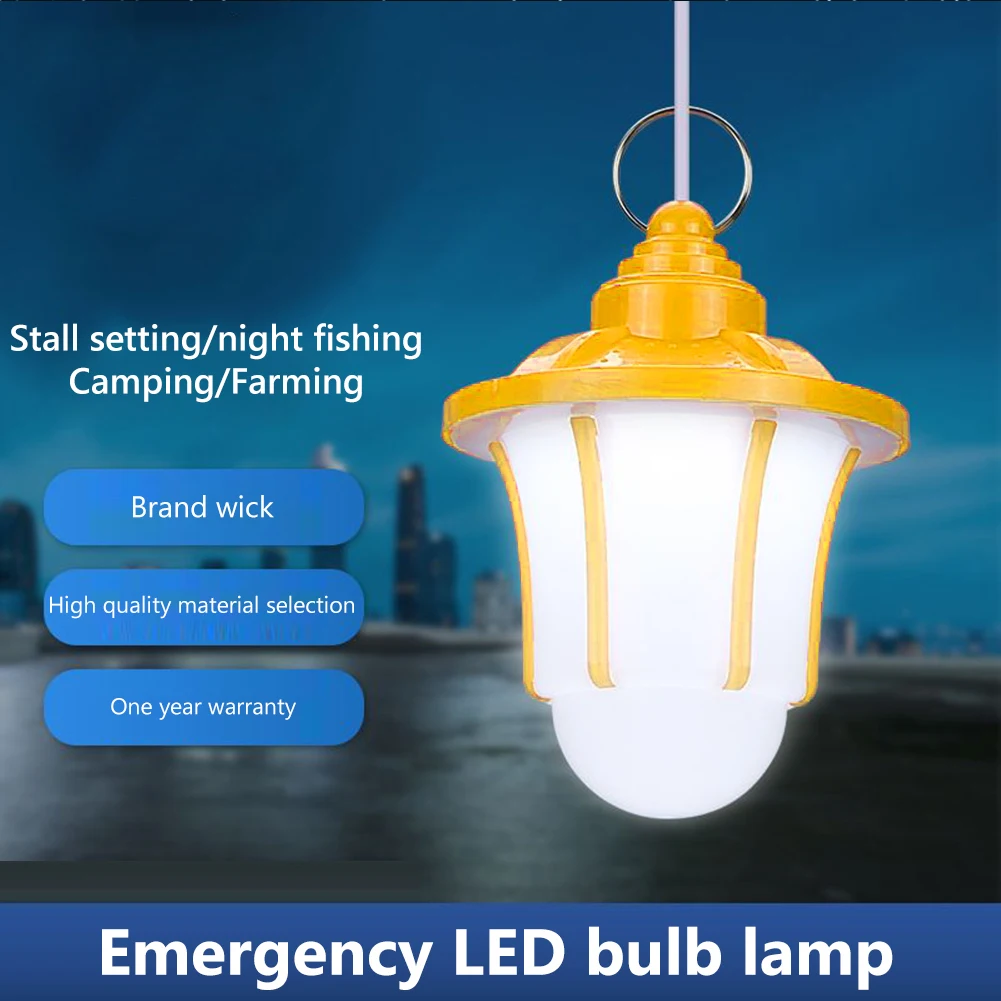 

Светодиодсветильник аварийная лампа, Водонепроницаемый многоцелевой переносной пластиковый фонарь для промышленных и горных работ, гараж...