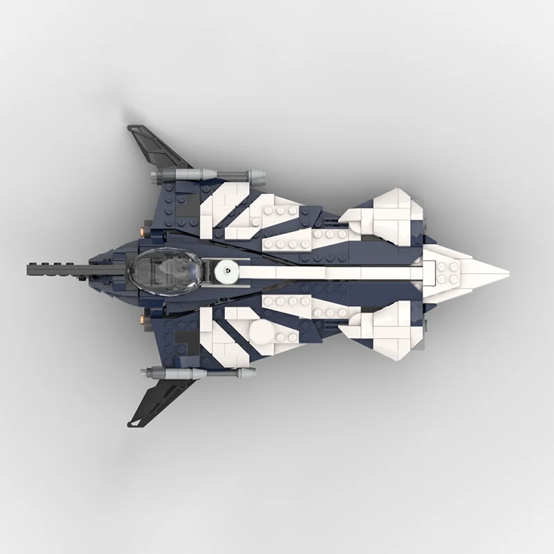 Фото 449 деталей MOC Delta 7 Aethersprite Class Star Battle: Коллекционная модель-конструктор для декора комнаты и украшения стола, подарок для взрослых №4