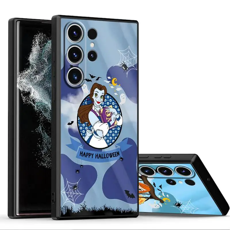 Чехол для телефона с героями Диснея Хэллоуин Белль Анна Samsung Galaxy S24 Ultra S23 S22 S21 Plus S20