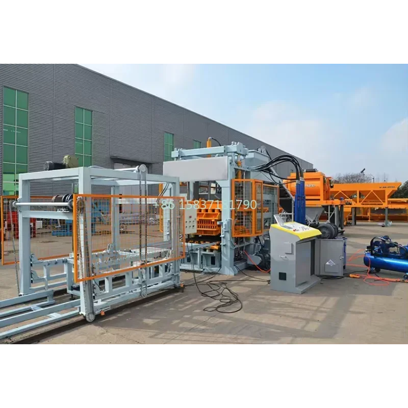 Полностью автоматическая машина для производства бетонных блоков и кирпичей