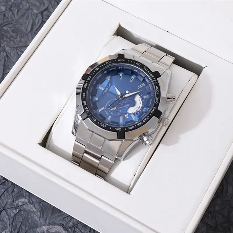 DEYROS Мужские Кварцевые Наручные Часы из Нержавеющей Стали