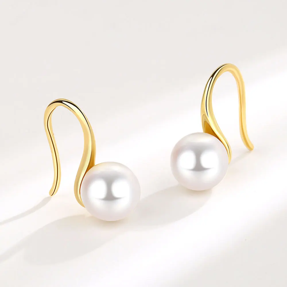 

Fashion Freshwater Pearl Earrings For Women Gold Plated Stainless Steel Pearl Earring 2023 Trend Wedding Aesthetic Jewelry Gift