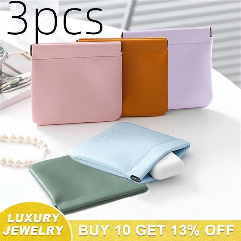 

3 шт., сумочки для хранения ювелирных изделий из ПУ кожи