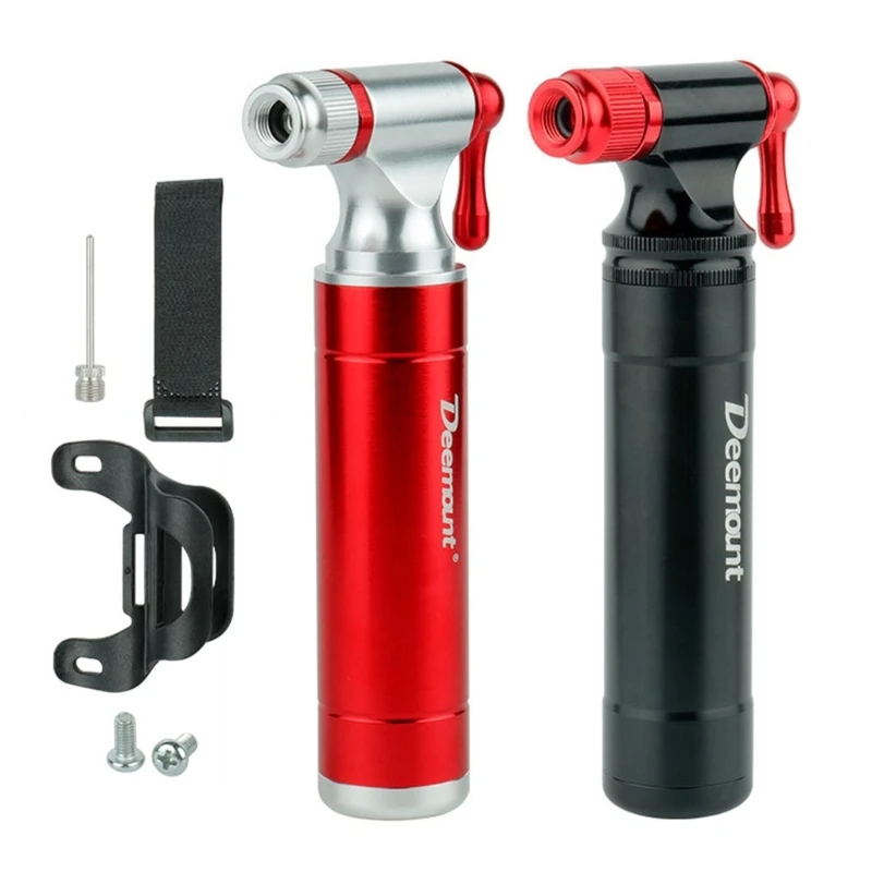 

E9LE Portable CO2Bike Tire-Inflator,Presta and Schrader Valve-Compatible Pump