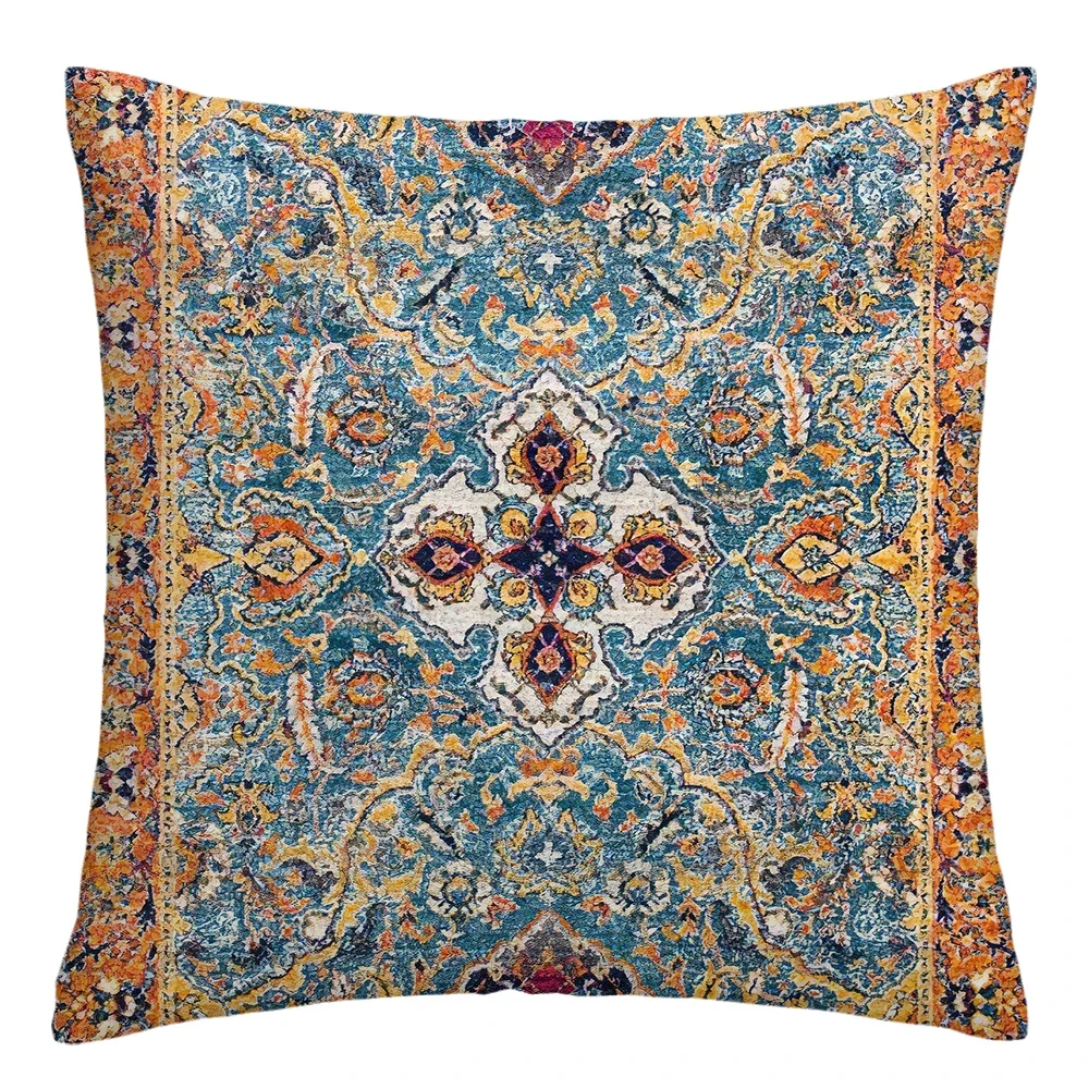 

Декоративная наволочка из плюша, марокканский узор