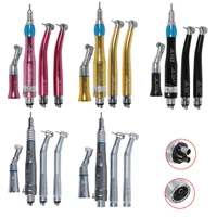 dental 4 holes 2 high speed 1 low speed handpiece air turbine kits 11ratio push button fit nsk style 4 colors