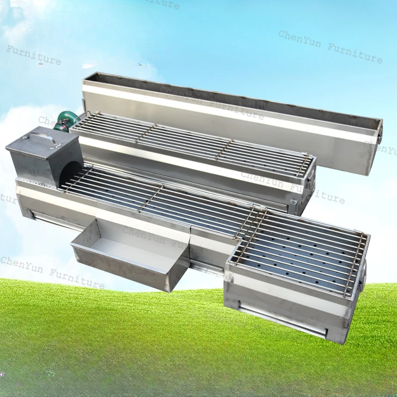 Уличная печь для барбекю кебаба из нержавеющей стали Коммерческая угольная