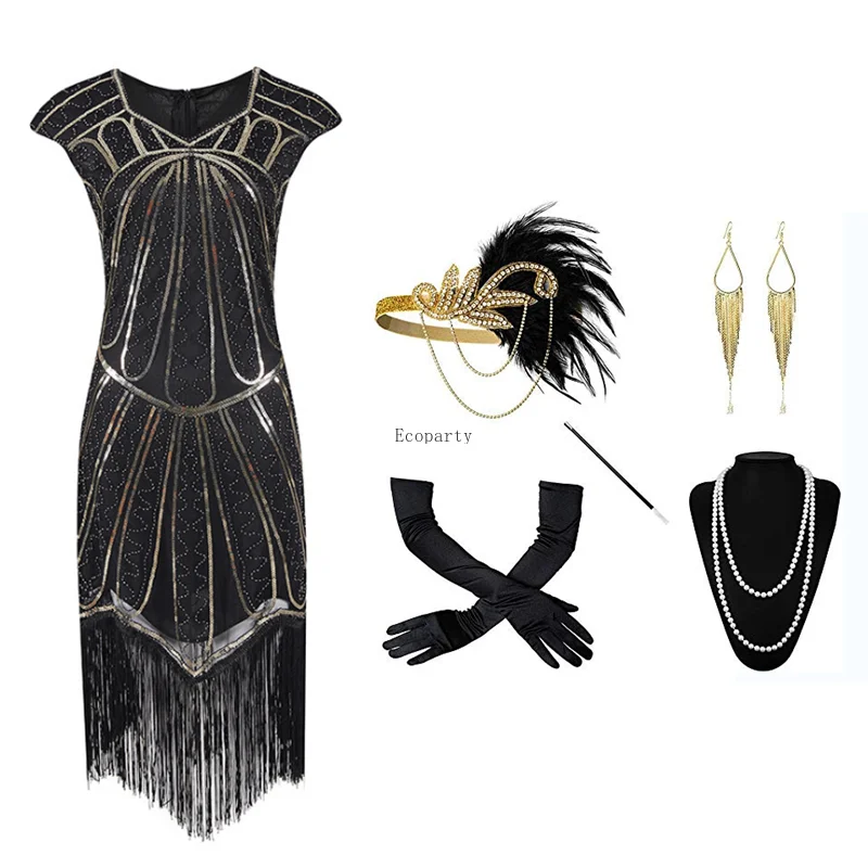 Костюм для косплея 1920-х годов вечерние платья грейгсби 20-х длинные выпускного