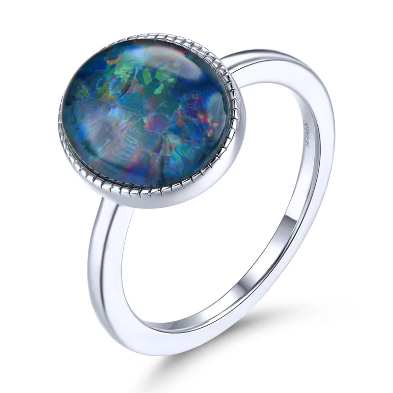 Натуральное 3-каратное серебро 925 пробы кольцо с большим драгоценным камнем