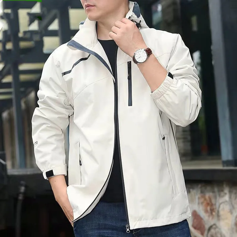 

Мужская брендовая походная куртка, дождевик с несколькими карманами, тактическая ветровка с капюшоном, мужские спортивные пальто для активного отдыха, охота, рыбалка, верхняя одежда