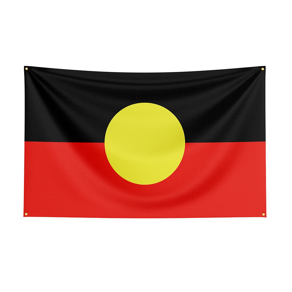 

90x150cm Australian Aborigines Flag Polyester Printed Banner For Decor 1