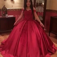 sexy red lace party ball gown women turkish off shoulder formal evening gowns robe de soiree longue