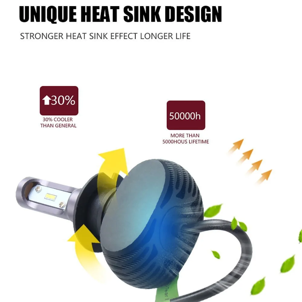 Лампы головного света H4/HB2/9003 9004/HB1 9007/HB5 50 Вт 6000K лм