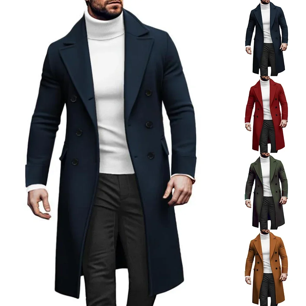 Двубортная куртка Двубортный плащ для повседневной одежды Осенняя одежда