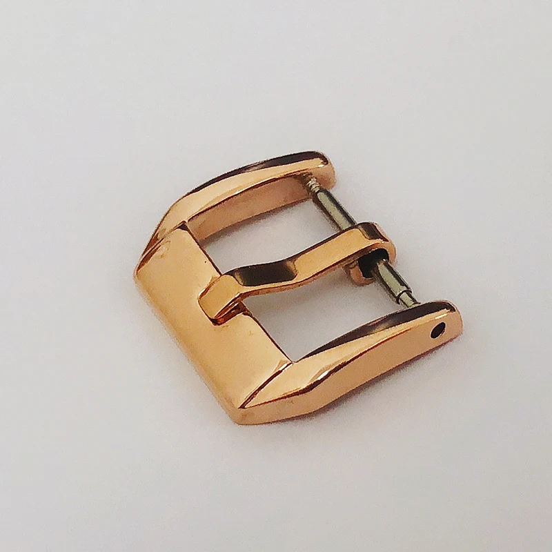 Strap Pin Buckle Stainless Steel Buckle Watch Accessories Rose Gold Black  Strap Buckle 14mm