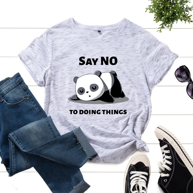 Женская летняя повседневная футболка с коротким рукавом и графическим принтом