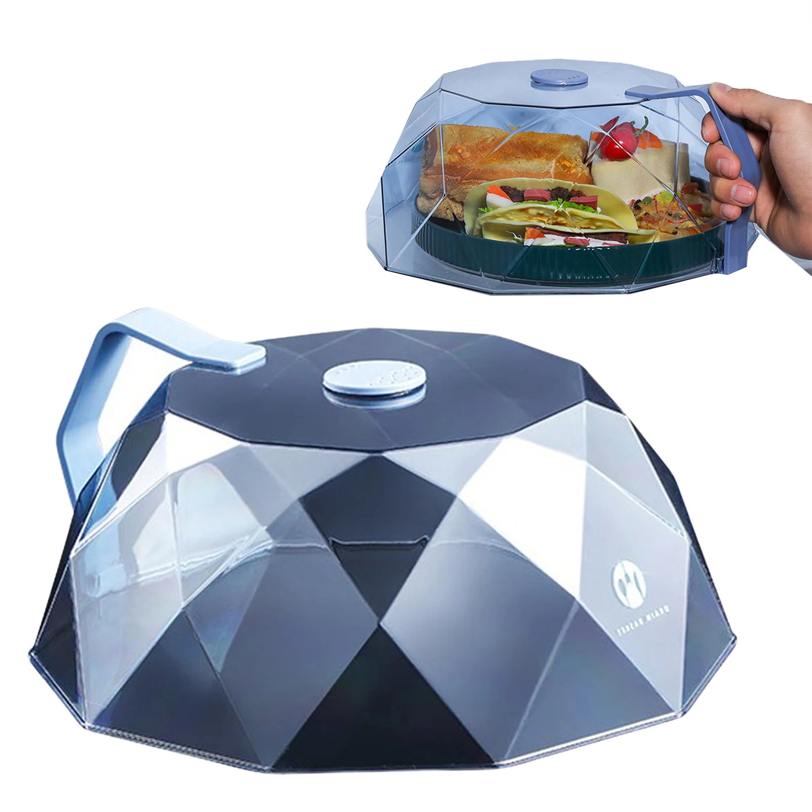 

Микроволновая деталь для пищевой плиты с рукояткой и крышкой от брызг