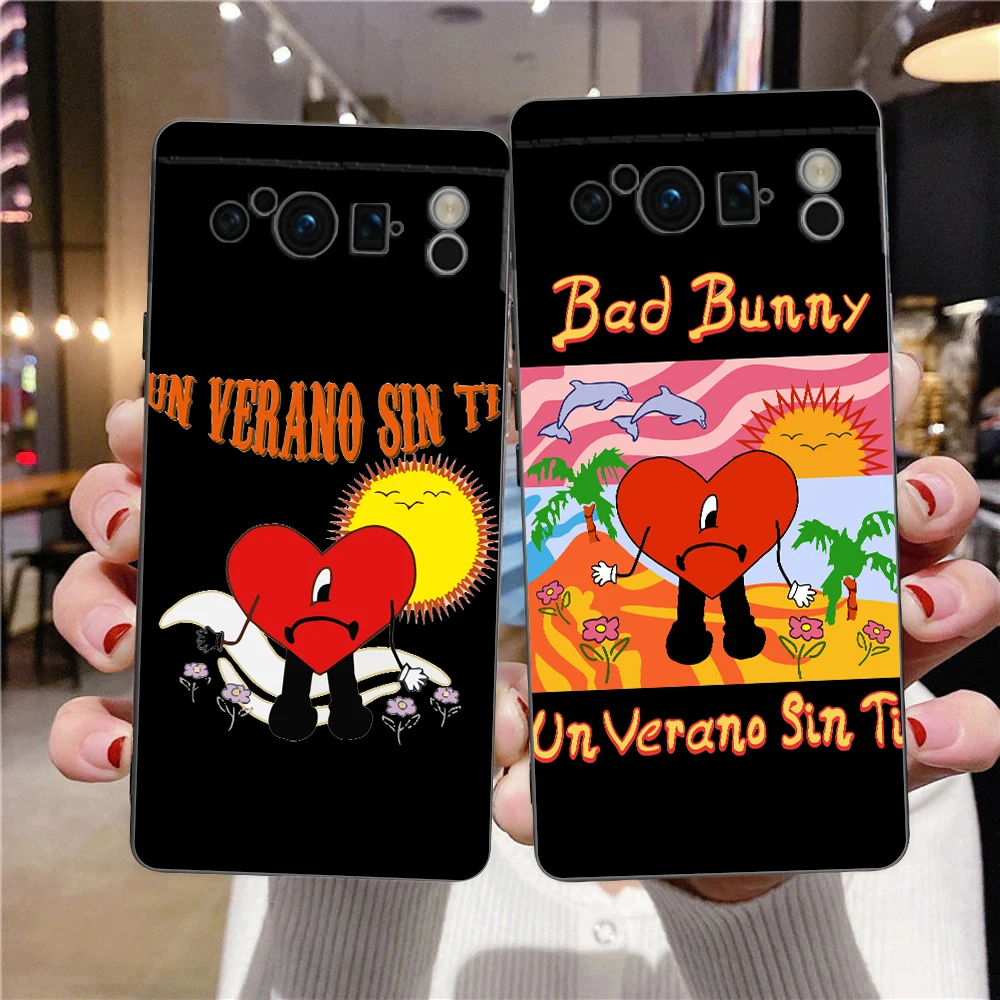 Чехол для телефона Google Pixel 9 8 8A 7 7A 6 Pro XL 6A 5G Черный Мягкая противоударная задняя