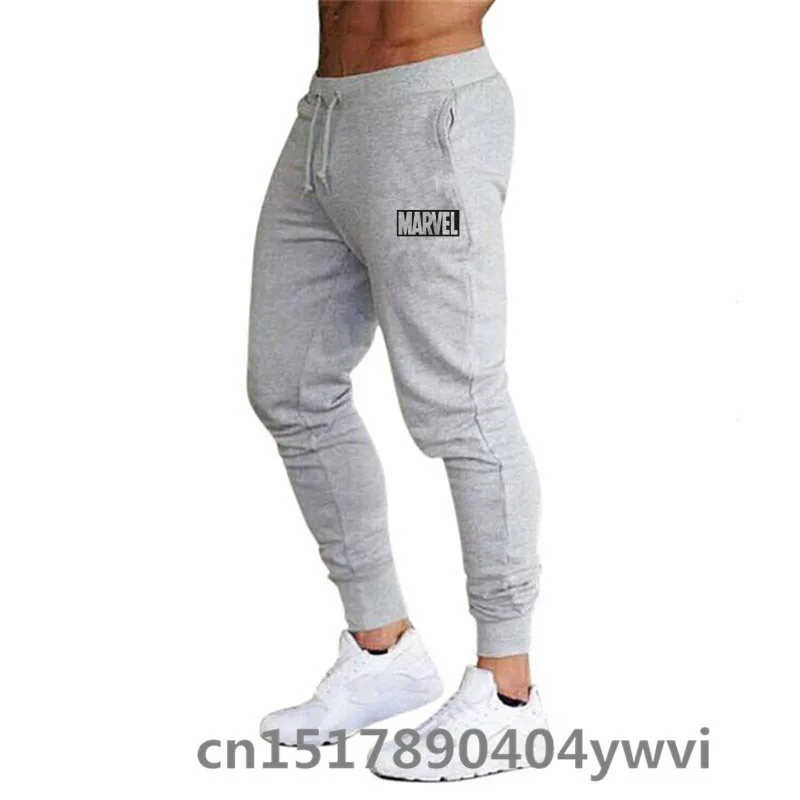 Marvel 2022 New Jogging Designer Brand Print Men Sport Sweatpants Running Gray Pants Men Joggers Cotton Trackpants Slim Fit Pant