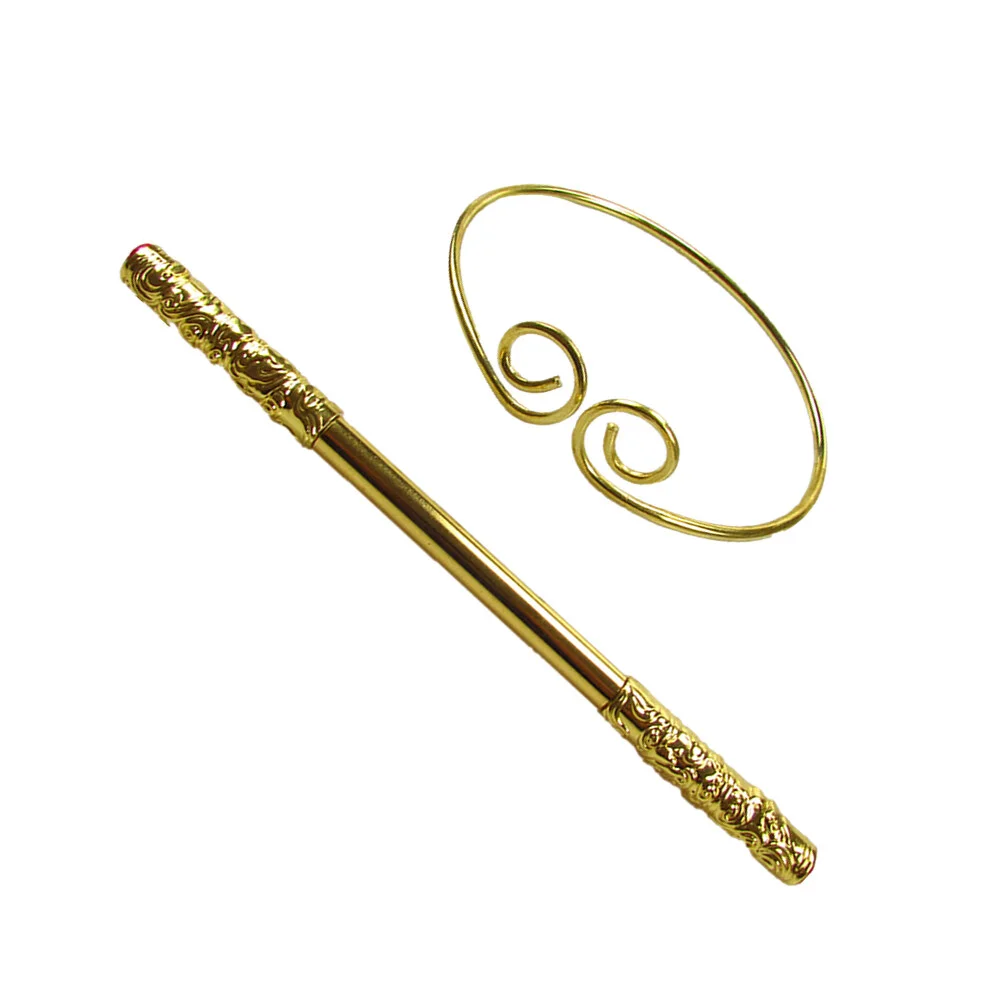 

2 Pcs Costume Hair Hoop Baby Decor Monkey King Cosplay Accessory Infant Suit Alloy Headband