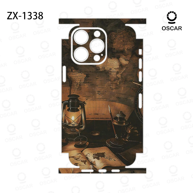 Фото Обертка OscarSkinZ для iPhone 16 Pro Max, наклейка 15, 14 Plus, задняя пленка 13 12, мини-защитная наклейка, боковая рамка, задняя защита №1