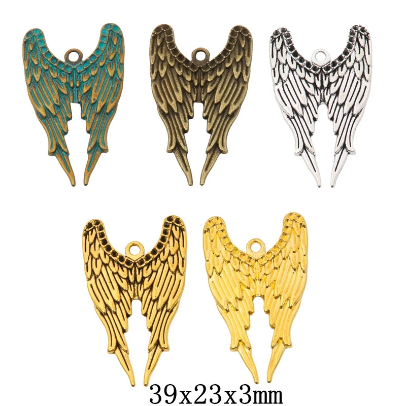 50 шт. 39*24 мм модная серебряная декоративная подвеска в стиле ретро с двойным