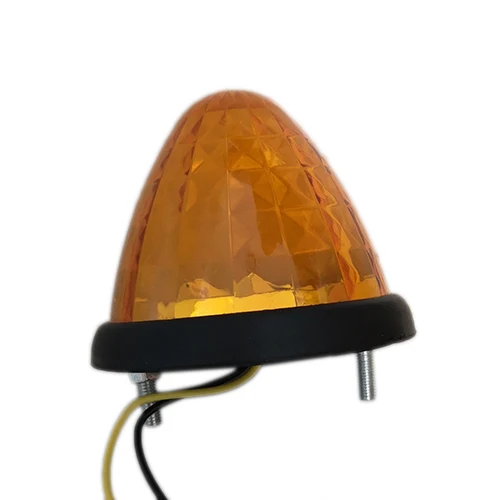 

Universal 12V 3W Amber LED Round Beehive Cone Side Marker Light Grommet Clearance Lamp For Car Trailer Truck