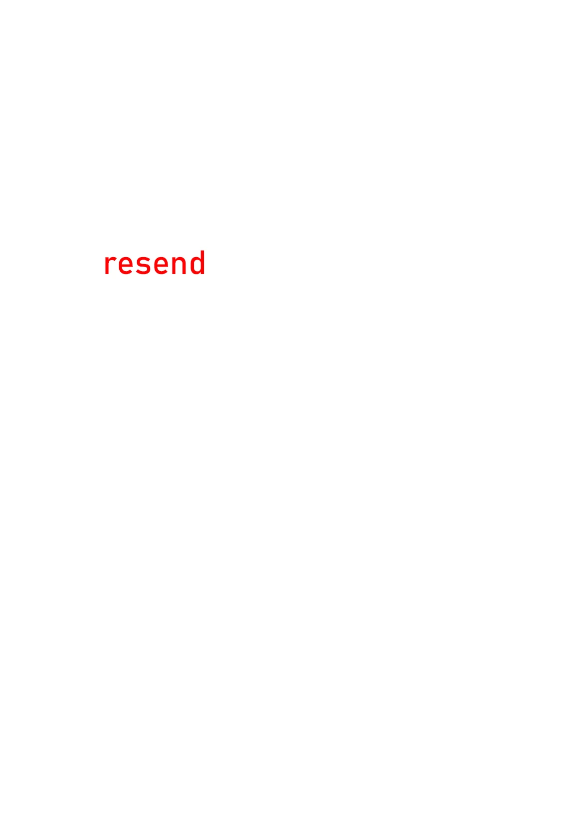 

resend