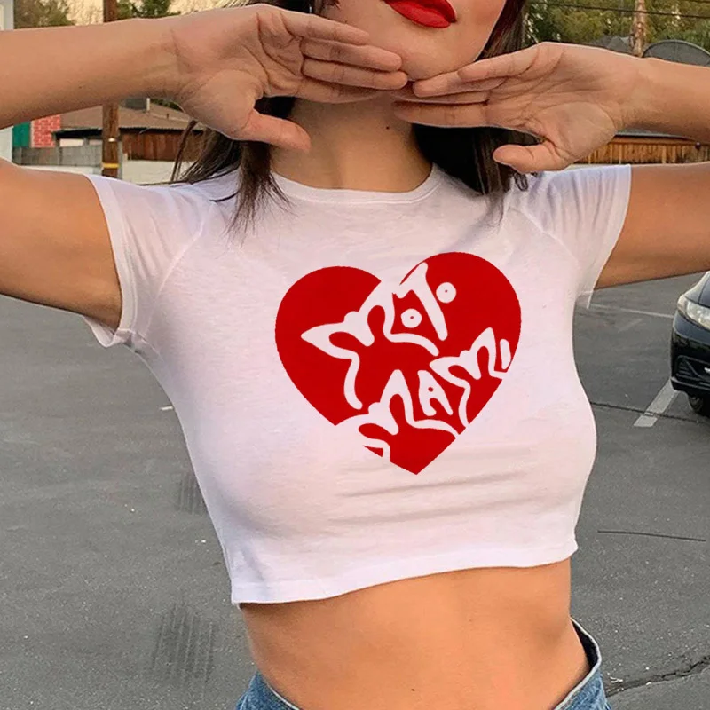 Rosalia Motomami top tees teen kawaii Punk Pop Culture Graphic Trendy women Retro University Vintage hip hop