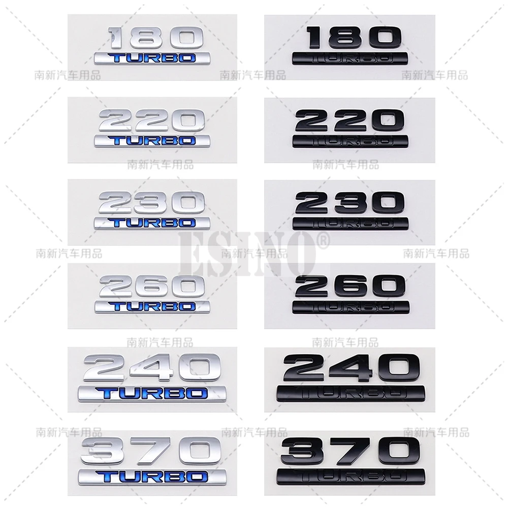 Автомобильный Стайлинг 3D ABS 180 220 230 240 260 Turbo клейкая эмблема задний багажник значок