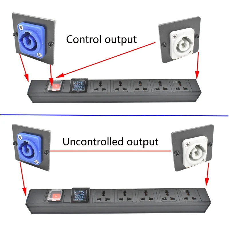 Сетевой удлинитель PDU 1-8AC авиационный Входной/выходной порт 10 А универсальная