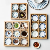 2022 japanese style ceramic seasoning dish small dish household sauce dish hand painted snack dish