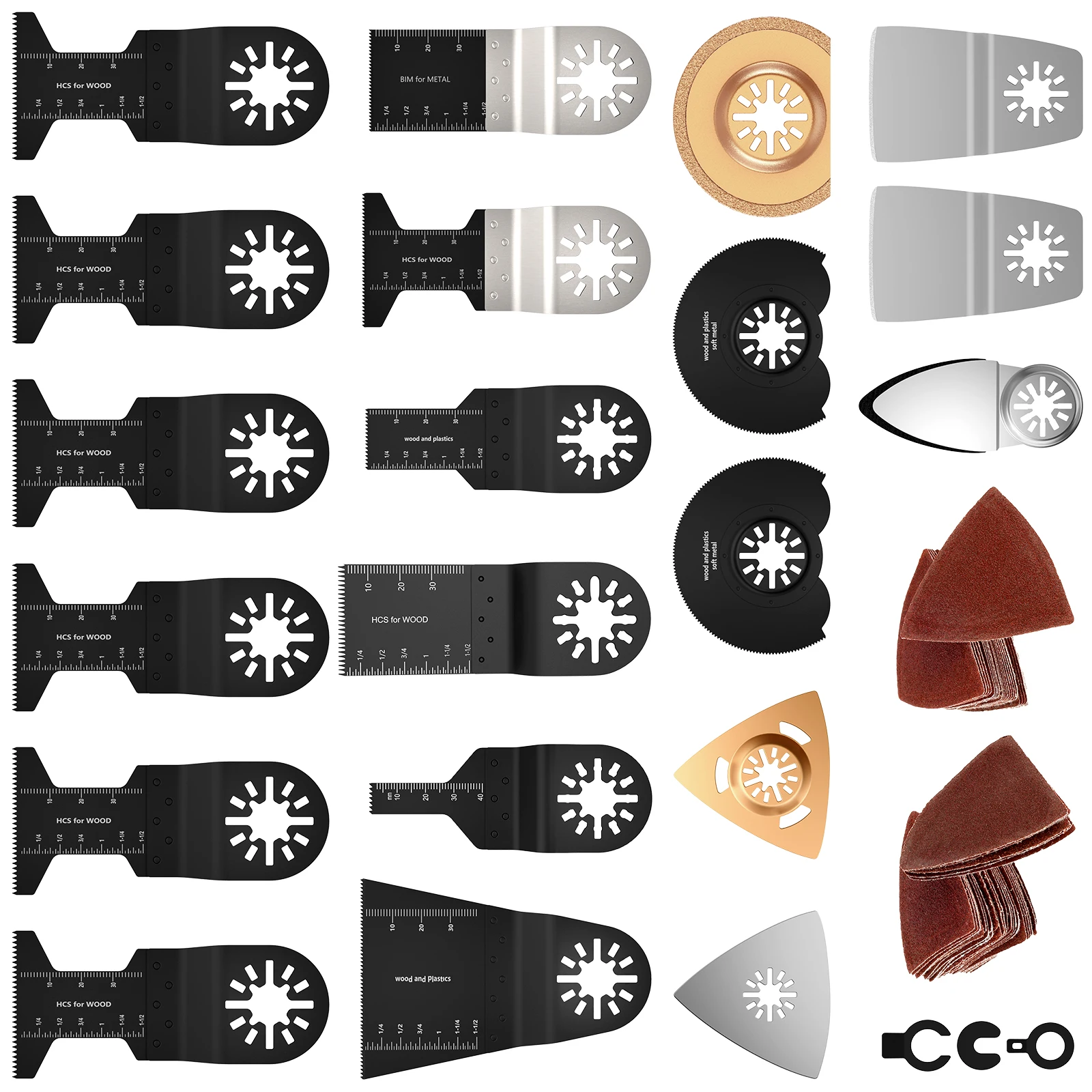 

Набор осциллирующих полотна для пилы RMT1801M/ RMT200, профессиональные Осциллирующие лезвия, многофункциональные лезвия для мультитула HCS, 113 шт.