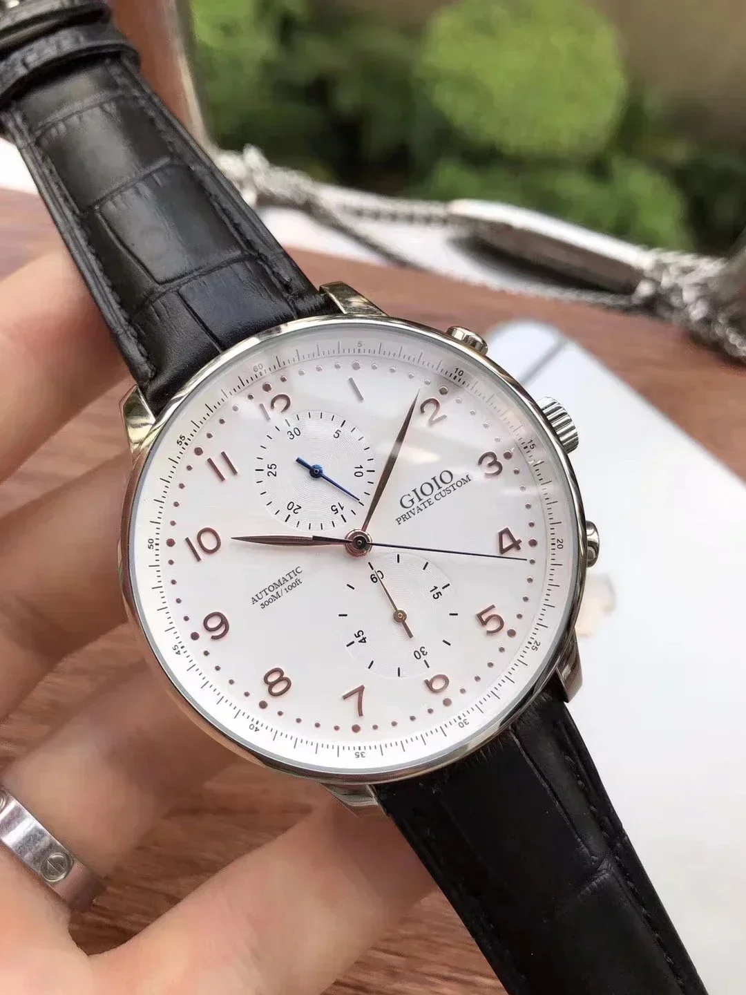 Роскошные мужские автоматические механические часы-пилот из нержавеющей стали