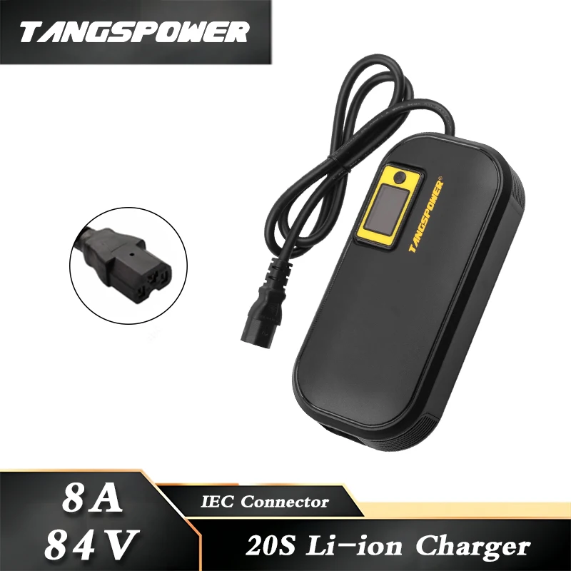 Умное зарядное устройство для литиевой батареи 84 В 8 А литий-ионного аккумулятора