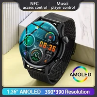 kaloste smart watch men amoled hd screen always on display custom theme bluetooth call ip68 waterproof sport smartwatch for man