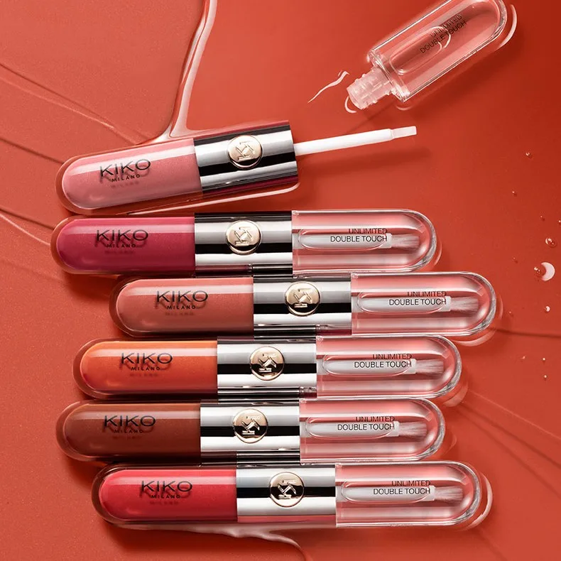 

make up Kiko double lip glaze lip gloss 103 lipstick mirror glossy milk tea bean paste color transparent glass lip gloss