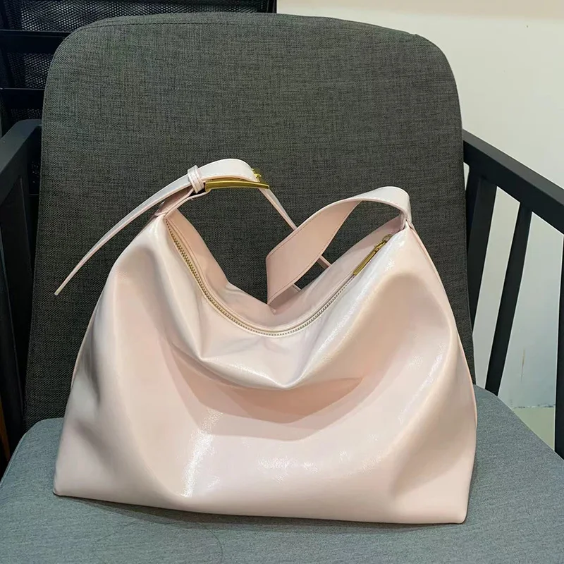 Сумка на плечо женская с молнией Модный повседневный вместительный саквояж