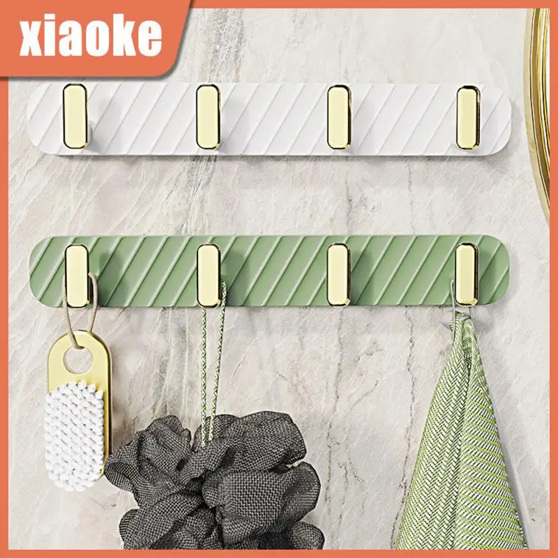 

Storage Accessories Hook Holder No Punching And Sticking Moisture-proof Adhesive Hook Plastic Space-saving Wall Clothes Hooks
