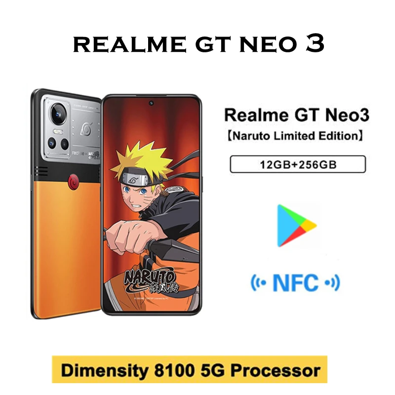 Набор микросхем realme GT neo 3 для смартфона 150 Вт 8100 дюйма LPDDR5 UFS3.1 NFC |
