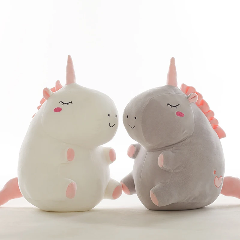 25cm Unicorn Plush Toy Fat Unicorn Doll Cute Animal Stuffed Soft Pillow Baby Kids Toys for Girl Birthday Christmas Gift