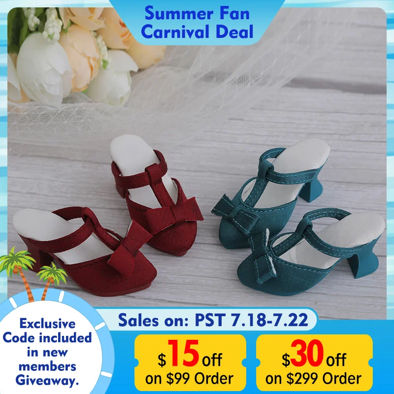 

New BJD Shoes 1/4 for Minifee Doll Body about 5.5cm FairyLand High Heels Shoes MNF Doll Accessories Active Line Girl Body Toys